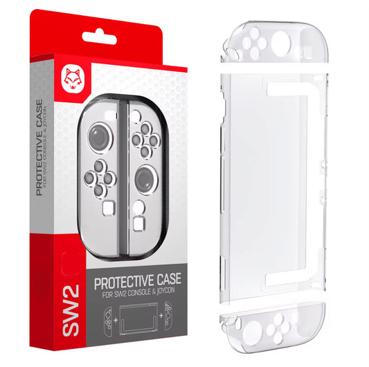 Clear Protective Case for Nintendo Switch 2 – Joy-Con & Console Cover