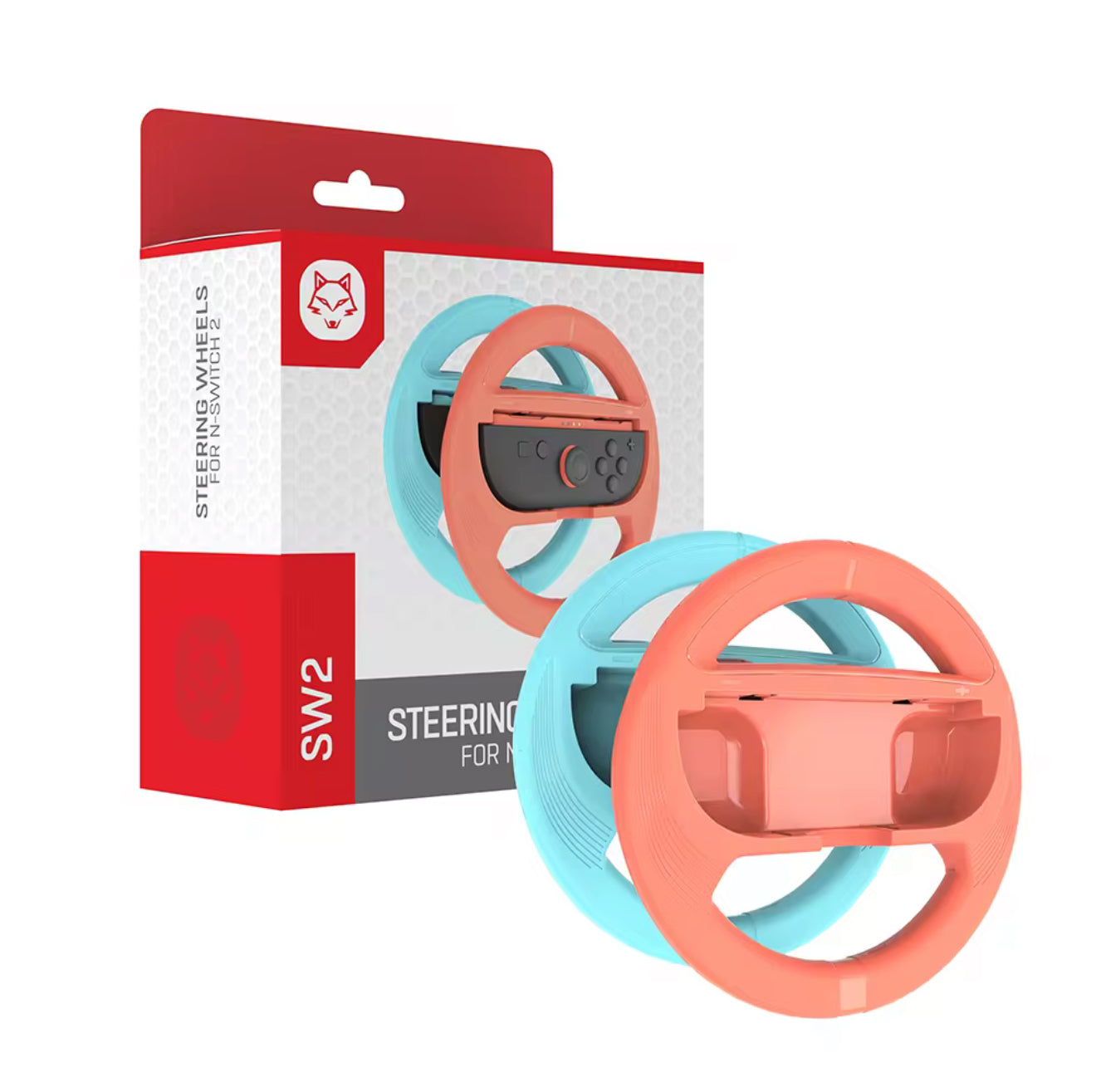 Switch2 Steering Wheel Grip (2PCS) – Compatible with Joy-Con